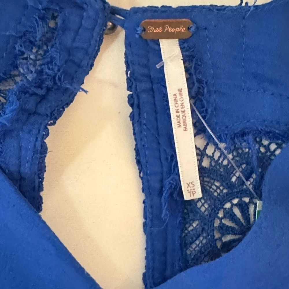 FREE PEOPLE simply extreme maxi blue dress with pockets size XS.